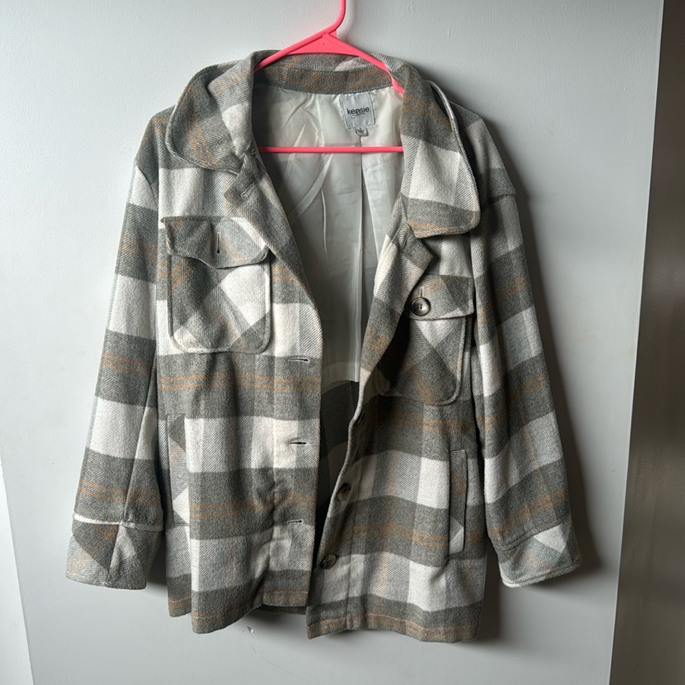 Thick button up cover up sweater